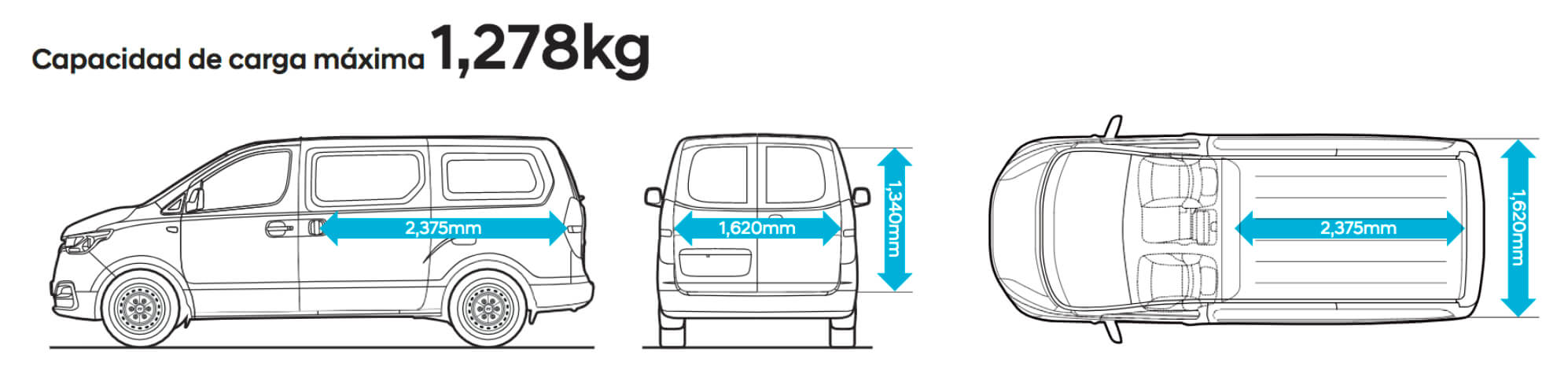 Hyundai Starex Capacidad